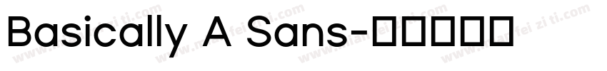 Basically A Sans字体转换